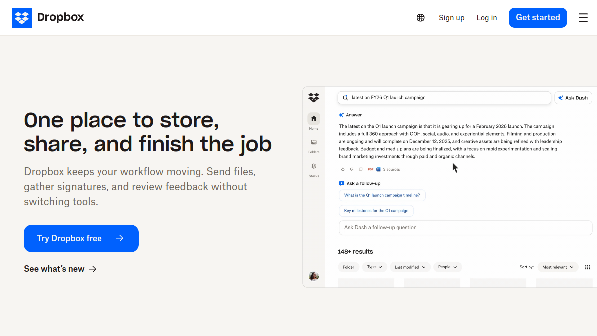 Dropbox Review 2026: Premium Sync Meets Productivity Overhaul
