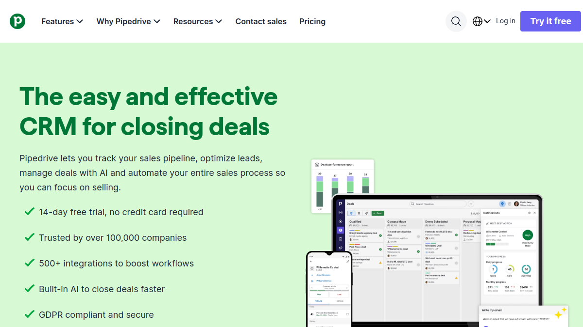 Pipedrive Review 2026: Pipeline-First CRM for Small Teams That Values Simplicity Over Complexity